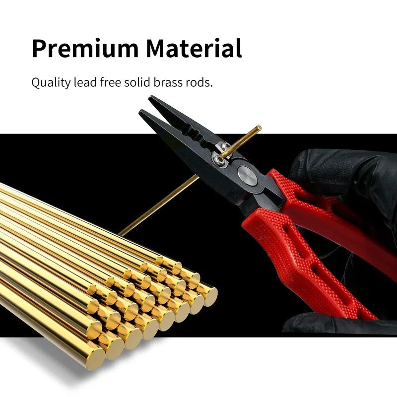 Model Tools Model Building Parts DSPIAE Tools 0.5mm-3.0mm BB Series Brass Rod Model Building Tools Model Fixing Rod for Military DIY Accessories