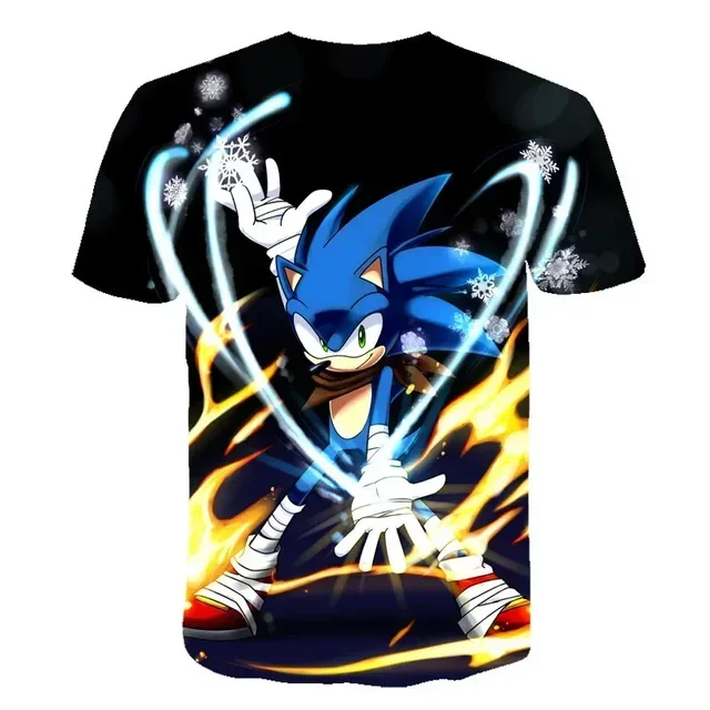 thumbnail image 1 of Nueva camiseta con estampado 3D de Super Sonics para niños, ropa de moda con nueva tecnología, top de dibujos animados para niños de 4, 6, 8, 10, 12 y 14 años, 1 of 5