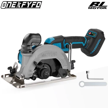 Brushless 6 Inch 150mm Electric Circular Saw Cordless 0-45° Adjustbale Woodworking Cutting Power Tool For Makita 18V Battery