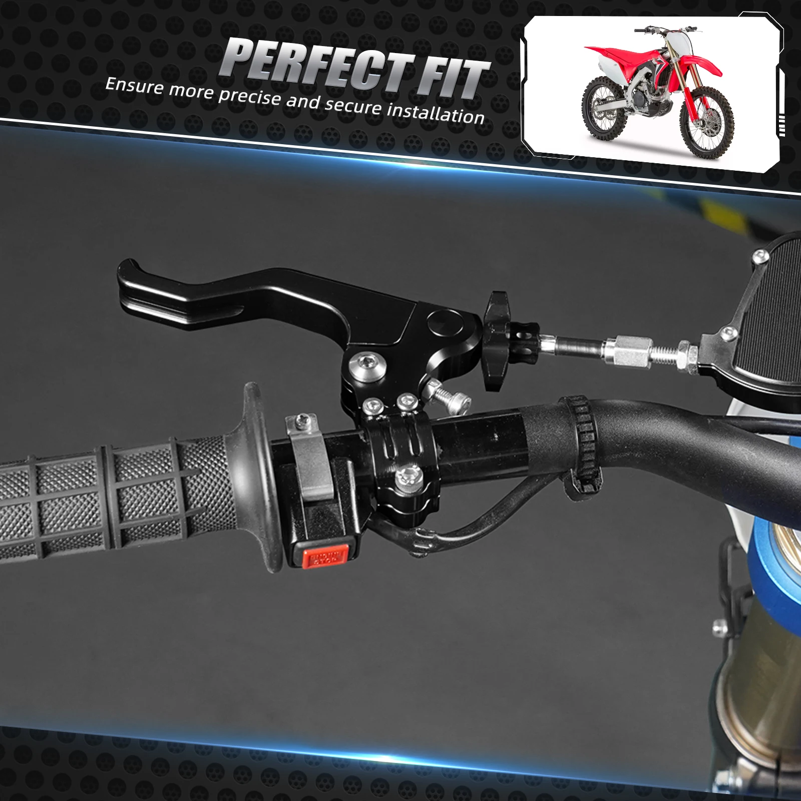 22MM 7/8" Handlebar CNC Short Stunt Clutch Lever Perch Assembly For Honda Suzuki Yamaha Kawasaki Triumph Motorcycle Accessories motocross clutch lever kit