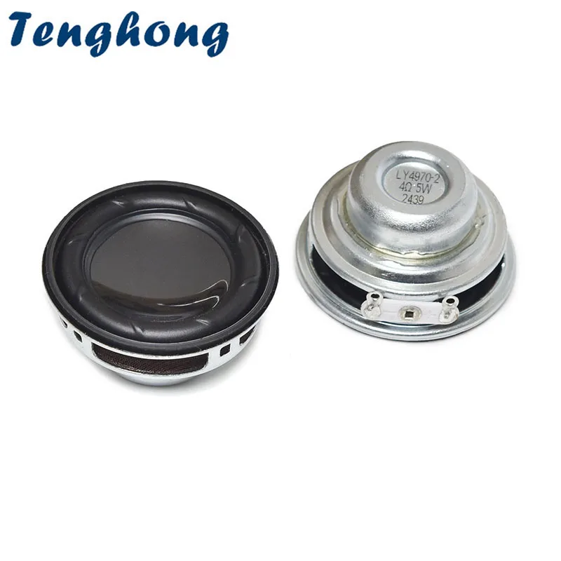 Tenghong 2pcs 40MM 4 Ohm 5W Full Range Bluetooth Speaker Unit IPX7 Waterproof Portable Audio Home Theater Sound 1.5 Inch