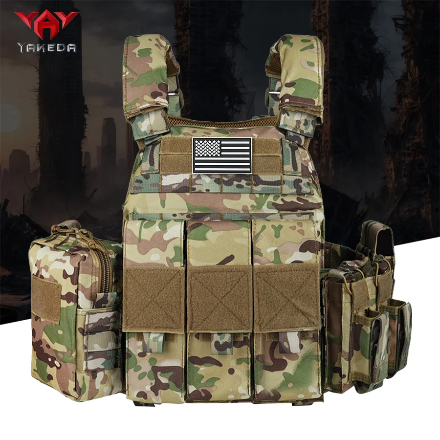 Camouflage Training Vest for Outdoor Hunting and Tactical Use