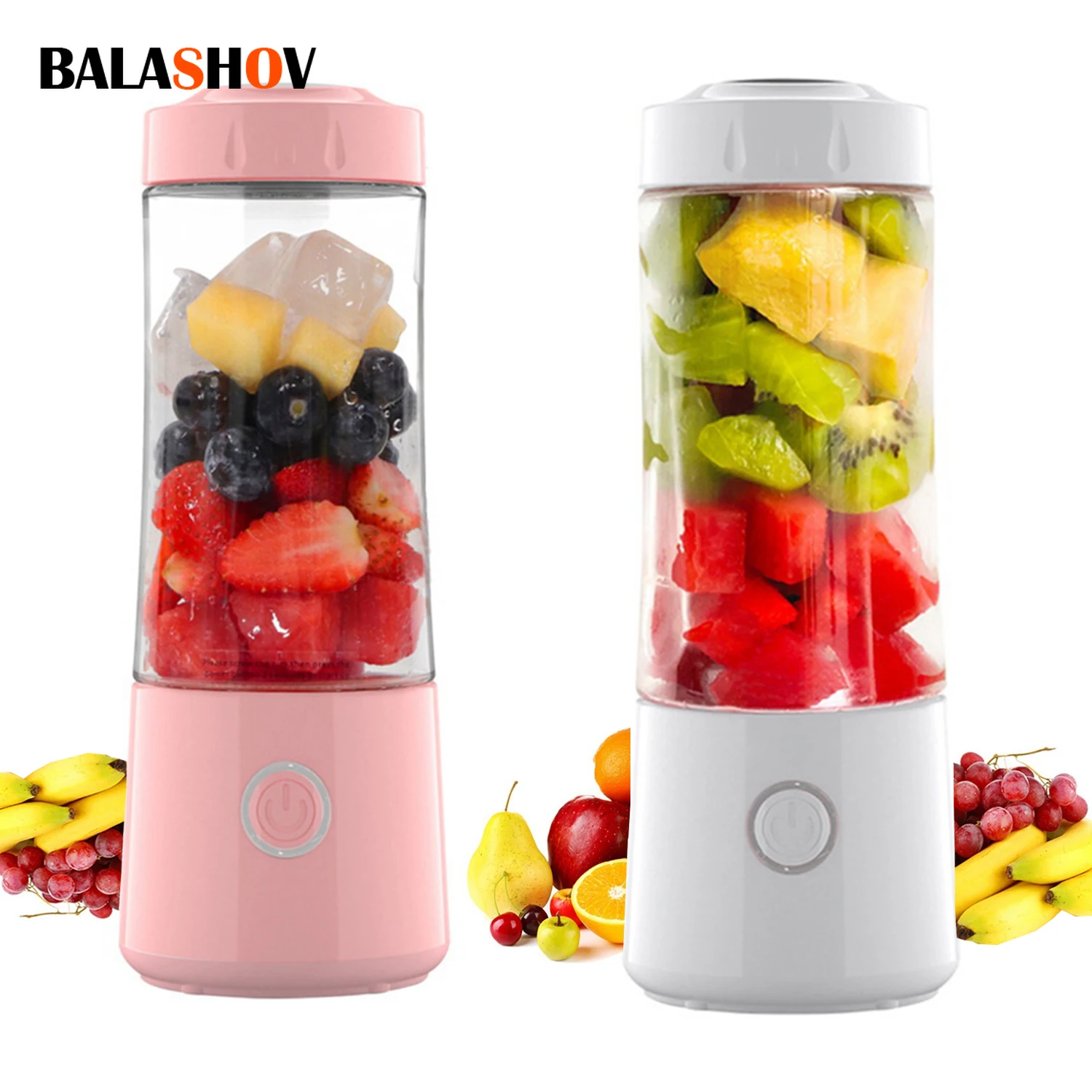 Portable Juicer Mixer 400Ml Mini Blender Fruit Vegetable Quick Juicing Machine Fruit Extractors Food Processor Kitchen Appliance