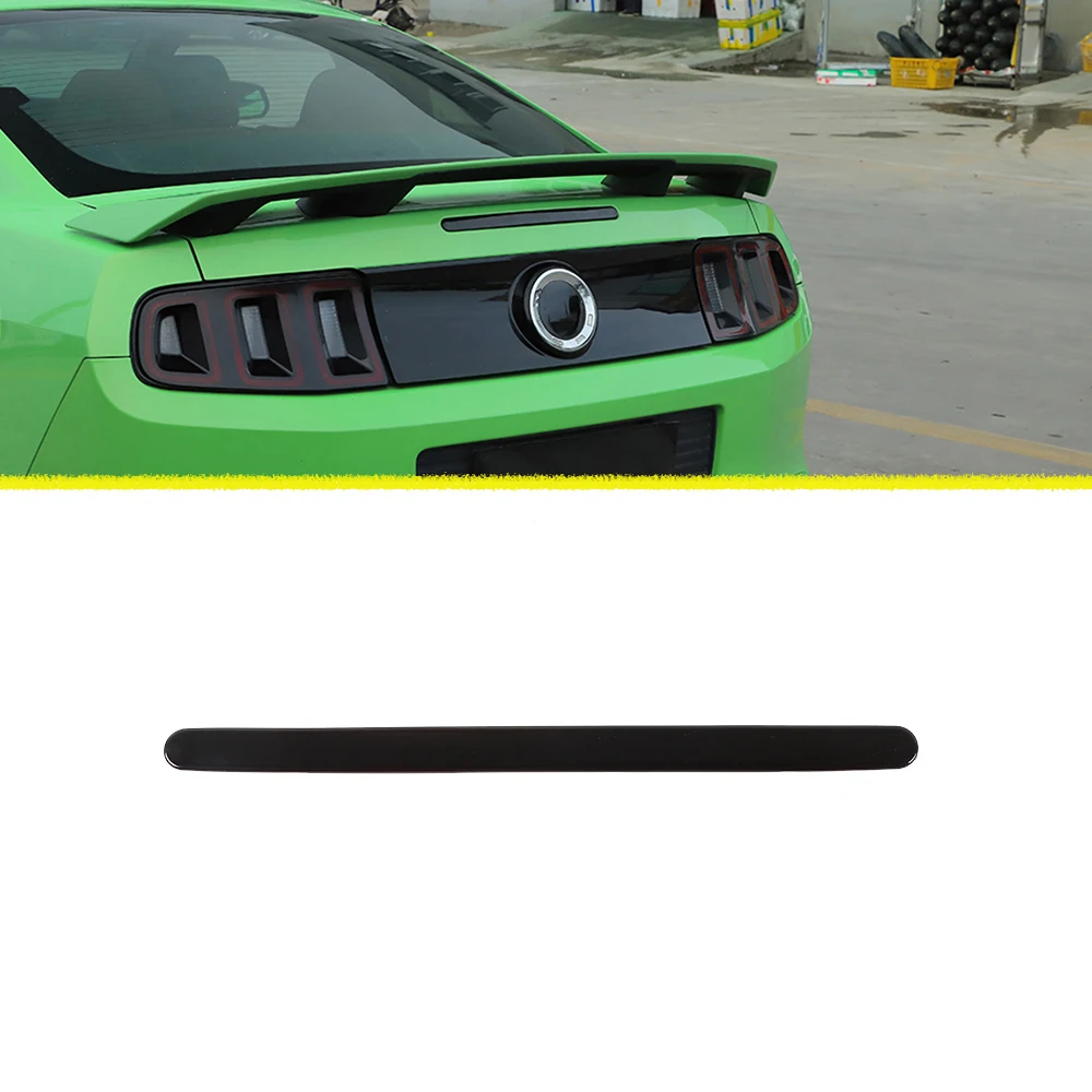 

Автомобильный внешний высокопозиционный тормозной фонарь, декоративная лампа, Накладка для Ford Mustang 2010 2011 2012 2013 2014, аксессуар, черный АБС-пластик