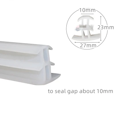 Description Picture 5 of itemCustom Solar Sealing Strip Rubber T Strip for Solar Photovoltaic Bracket Metal Cable Trench Cover Panel Seal White Translucent