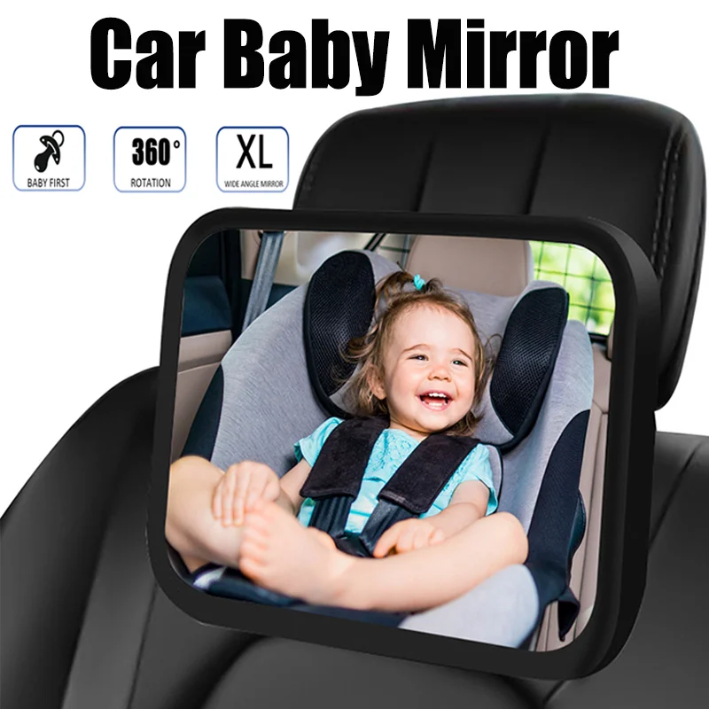 BabyCarMirrorAdjustableCarBackSeatRearviewFacingHeadrestMount