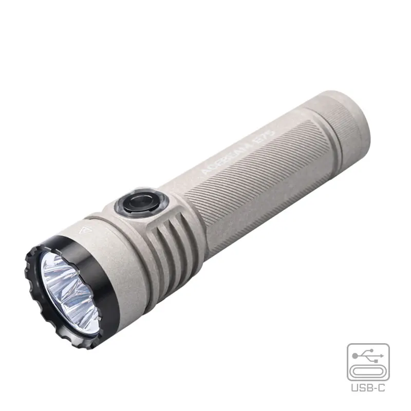 〜最終値下〜ACEBEAM E75 6500K 4500lm ACEBEAM E75 クアッドコア LED 懐中電灯 USB C 充電式トーチ 21700