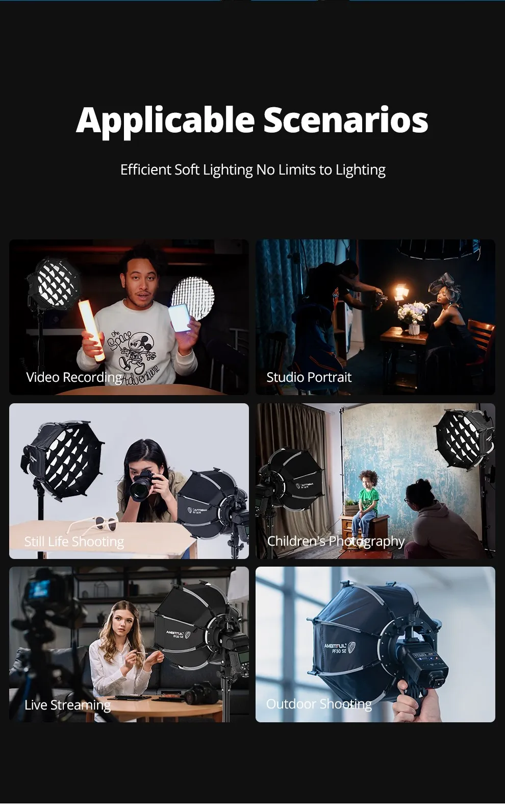 Description Picture 4 of itemAMBITFUL PF30/PF40 30cm /40cm mini Speedlite Portable Octagon Umbrella Softbox + Honeycomb Grid Outdoor Flash SoftBox for V1