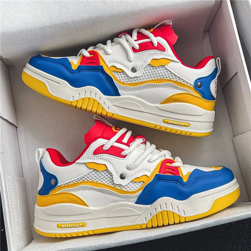 Trendy Skateboard Sneakers Men Original Skate Shoes Fashion Colorful Designer Sneakers Hip Hop Platform Men's Skateboard Shoes 4