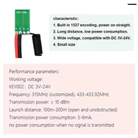 433Mhz Wireless DC 3.7V-24V Remote Control Switch 1 CH RF Transmitter Modul 433.92 MHZ Relay Receiver LED Light Controller Kit - Image 6
