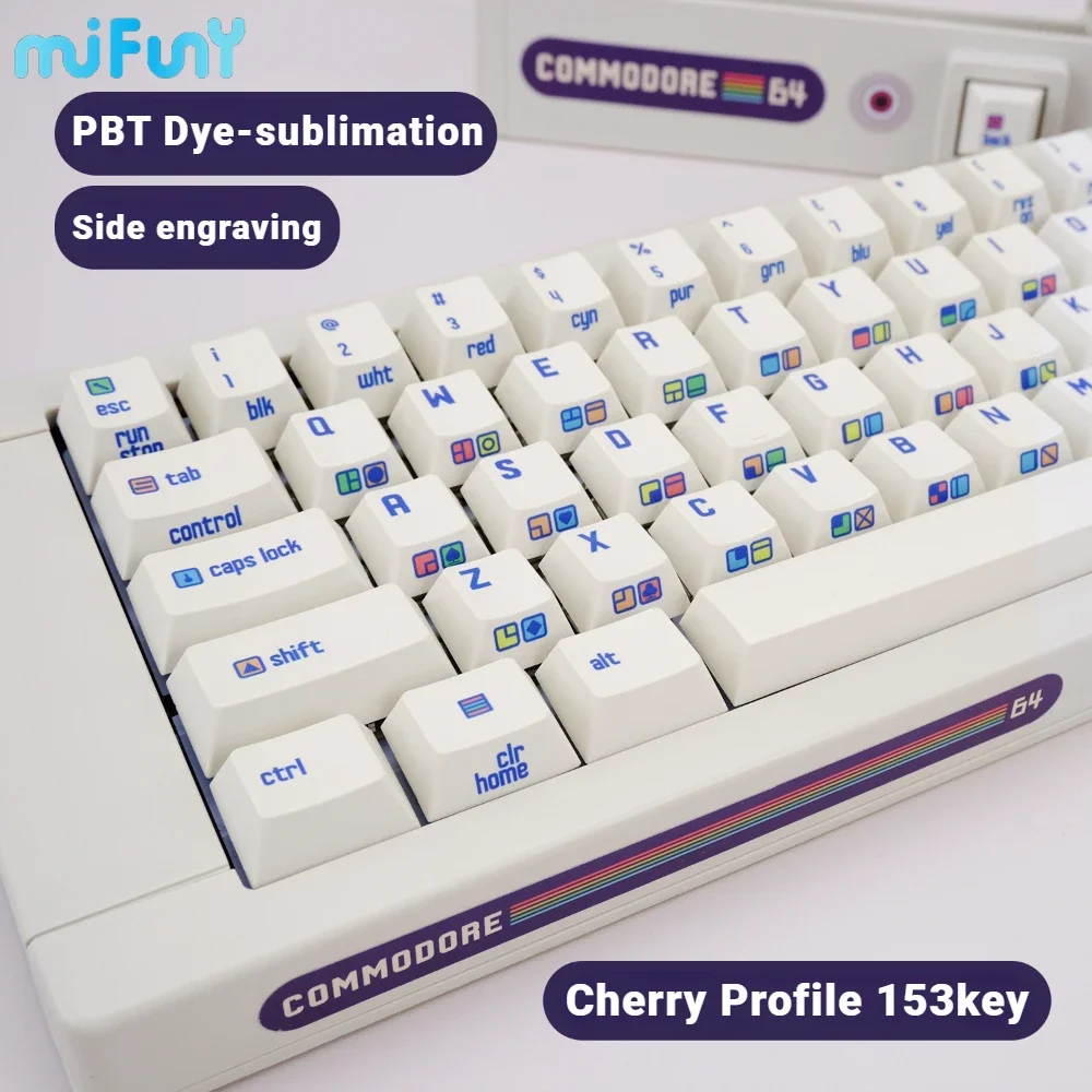 

MiFuny SPR75 кейкап GMK винтажная боковая гравировка 153key Set PBT пользовательская клавиатура Cap Cherry Key Cap механические аксессуары для клавиатуры