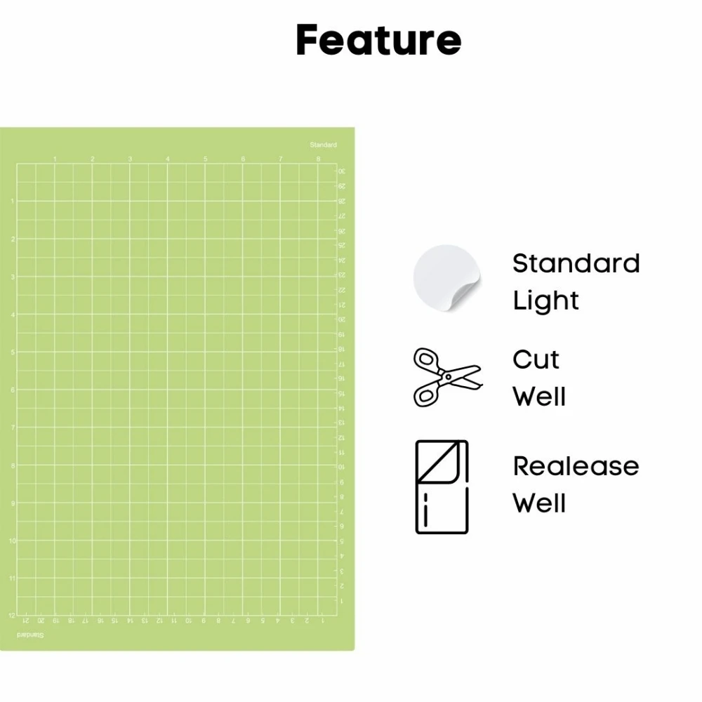 8.5&rdquo;x12&rdquo; Cutting Mat for Cricut Joy Xtra StandardGrip LightGrip StrongGrip 3 Mats Variety Adhesive