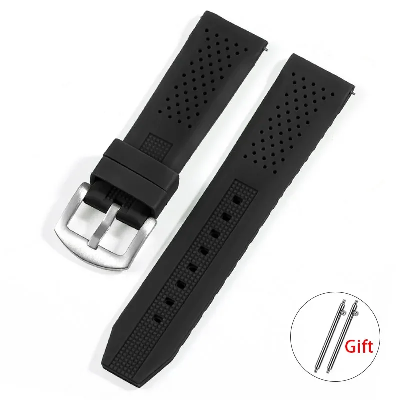 Universal Waterproof Silicone Sport Watchband with Quick Release