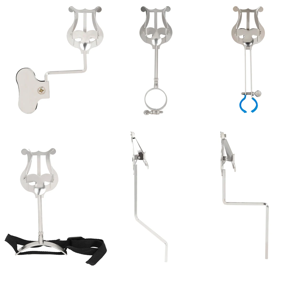 Portable Sheet Music Stand for Wind Instruments with Strong Spring Clamp