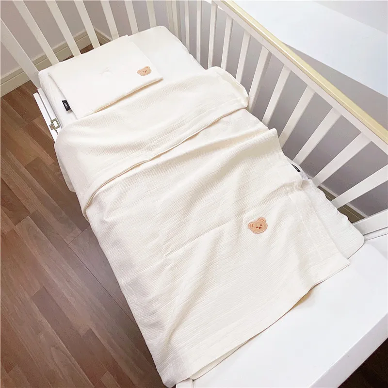 Cartoon Bear Baby Fitted Sheet For Newborns Cotton Soft Crib Bed Sheet For Children Mattress Cover Protector Kids Toddler Be