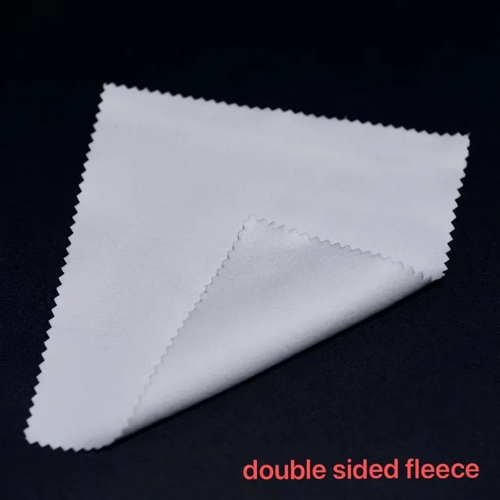 10pcs Sublimation Blanks White Microfiber Double Sided Fleece Glasses Cleaning Cloth Clean Lens Cloth