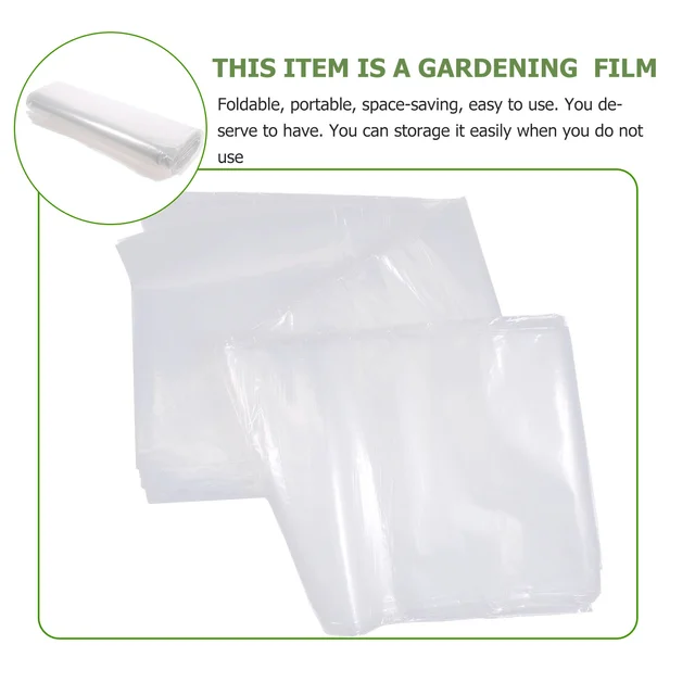 Műanyag Növények Üvegházhatású Film Tiszta Borító 800X200X0.1 Cm Vízállóság Fehér Fagyvédelem - Image 4