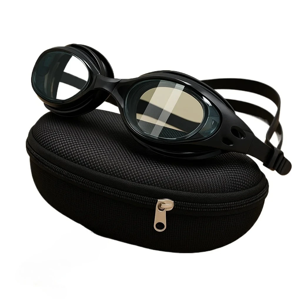 Lunettes de natation anti-buée ajustables pour adultes et adolescents - Design étanche confortable piscine mer