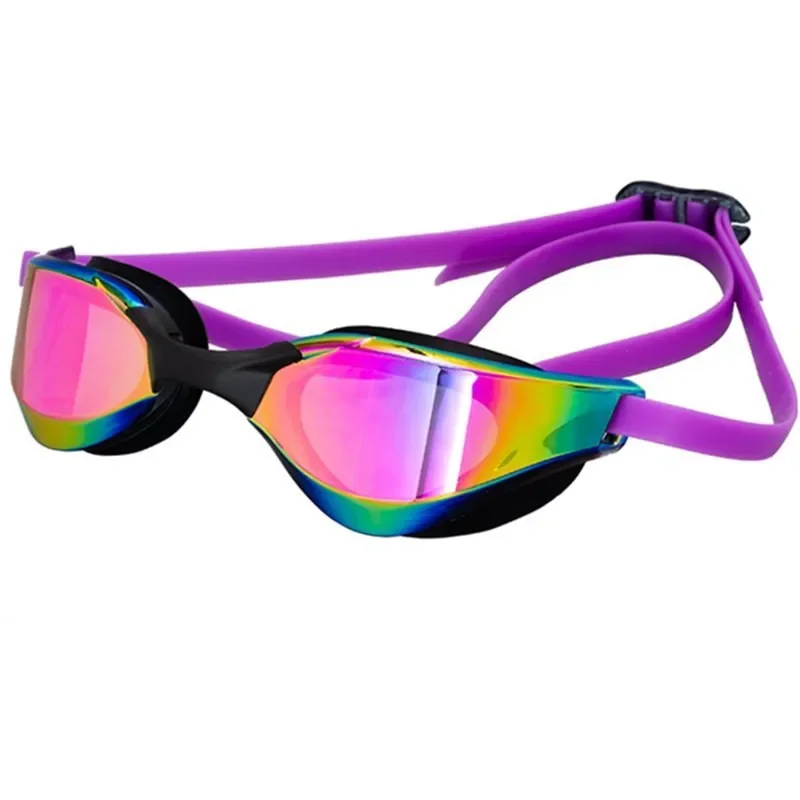 Silicone Swim Goggles Anti-fog UV Plating Pool Glasses Men Women Swimming Eyewear 3