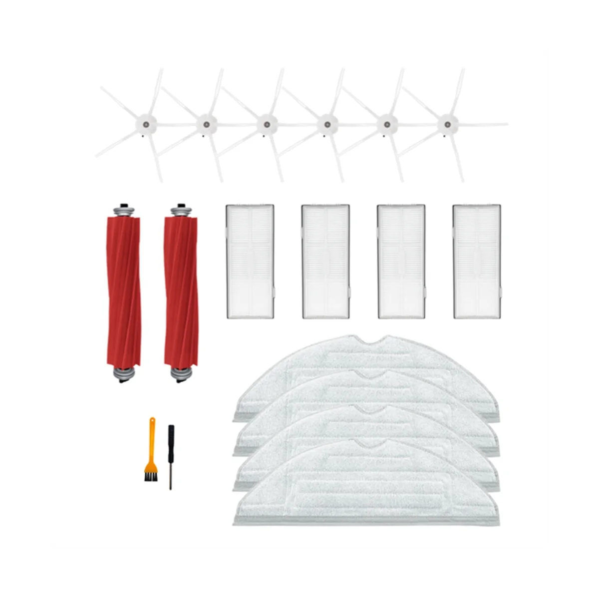 

Для S7 Maxv Ultra S7 Pro Ультра робот-пылесос основная щетка боковая щетка Hepa фильтр Швабра тканевый мешок для пыли аксессуары