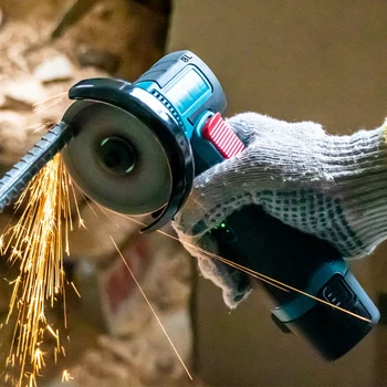 12V 3 Inch Mini Angle Grinder 19500rpm Household Cutting Machine Polishing Machine Micro Angle Grinder Cordless Power Tool 10