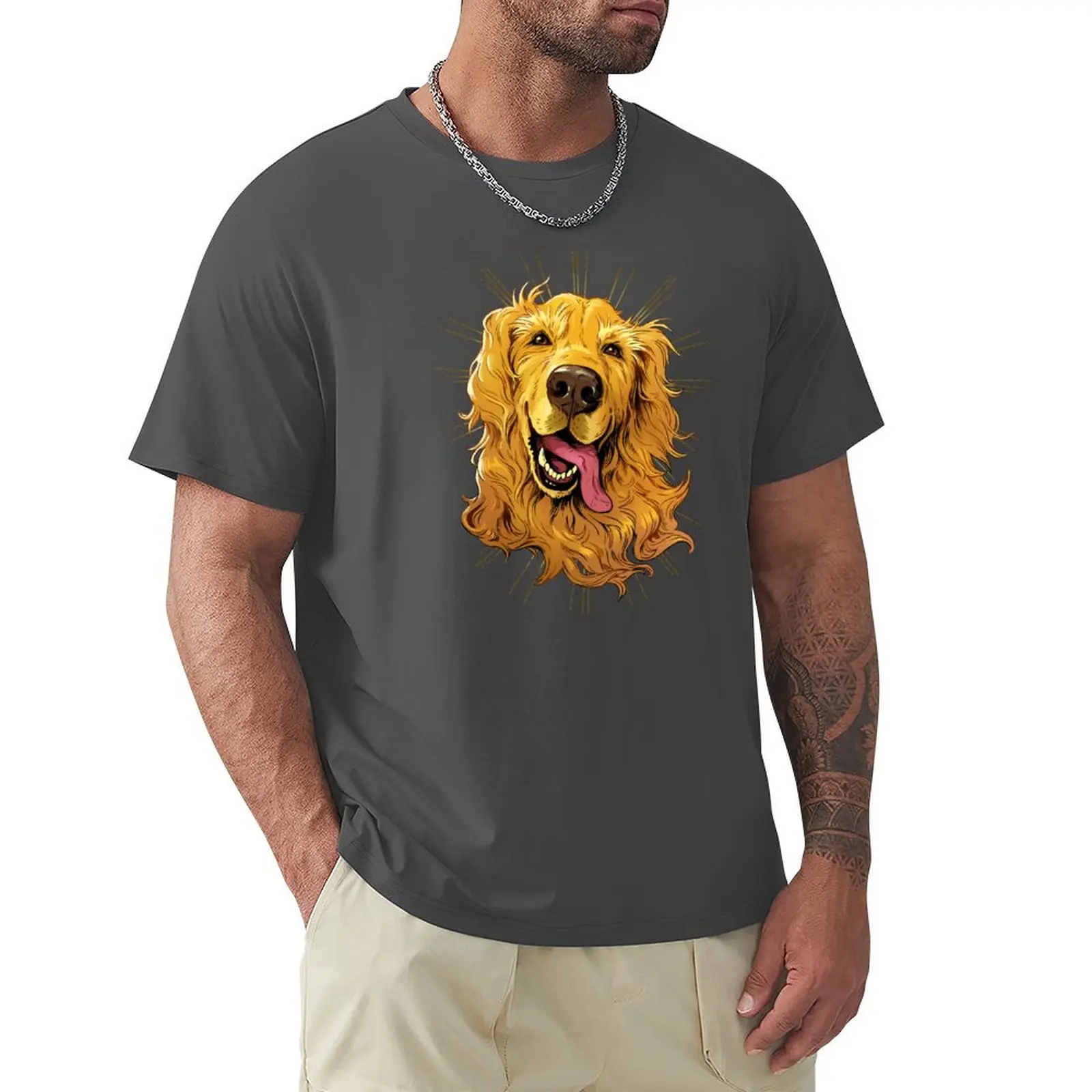 

Golden Love T-Shirt animal prinfor boys anime clothes heavy weight t shirts for men