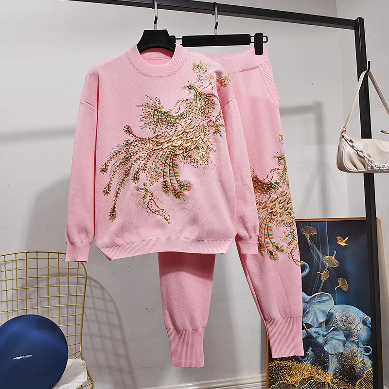 perline-ricamo-phoenix-tuta-lavorata-a-maglia-abiti-donna-maglione-matita-pantaloni-2-pezzi-set-rosso-rosa-nero-tuta-a-maglia-femminile