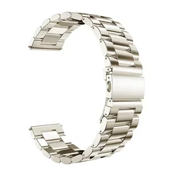 Premium Stainless Steel Watch Band - Elegant Metal Bracelet Strap, 20mm/22mm for 22mm watch band (Starlight 06)