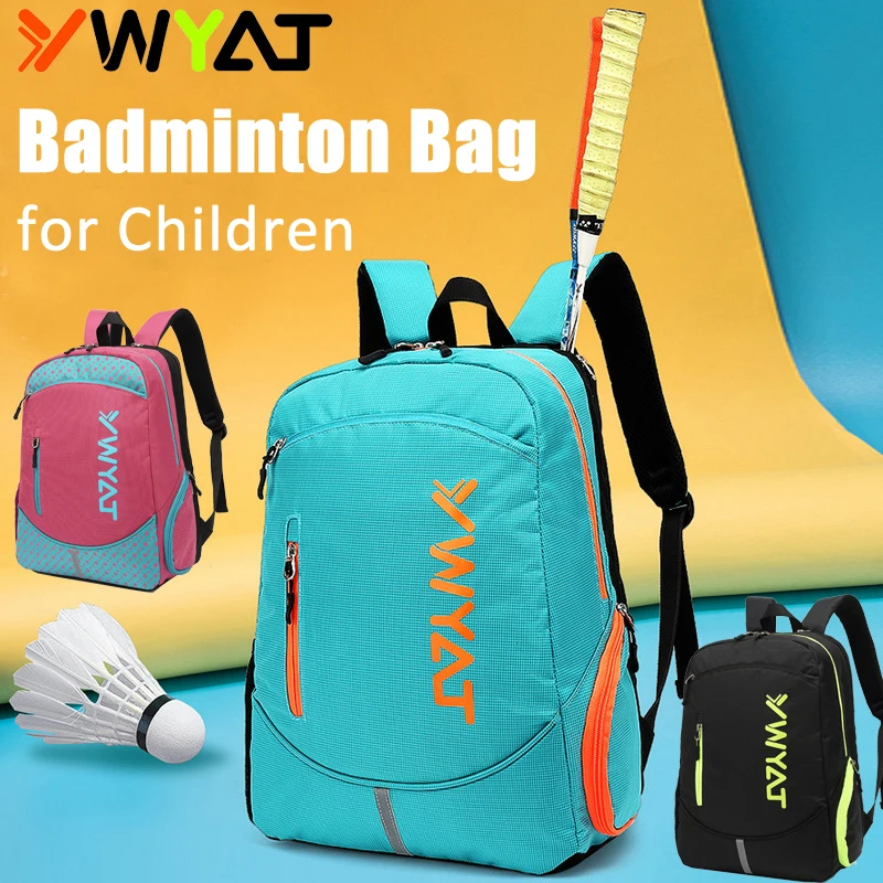 ywyat-racquet-bag-for-children-kids-2-3-rackets-with-shoe-compartment-multifunctional-sports-bags-badminton-backpack