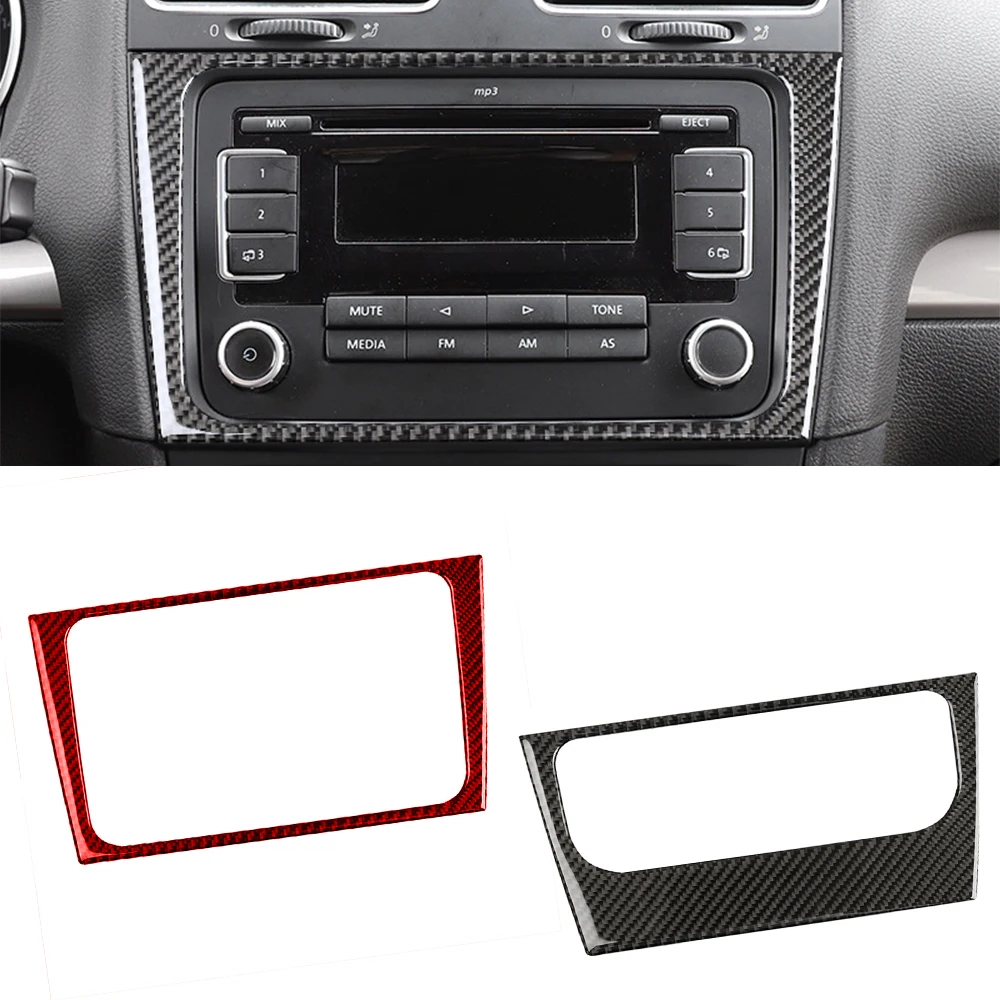

Для Vw Golf 6 R Mk6 2008-2012 кнопки кондиционирования автомобиля из углеродного волокна, декоративная наклейка для переключателя, отделка, аксессуары для интерьера автомобиля