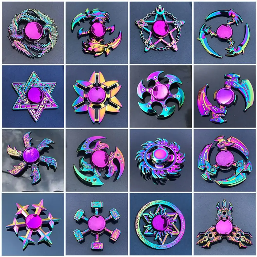 Dragon Wings Hand Spinner Alloy High Speed Metal Rainbow Finger Spinner Anti Pressure Anti-Anxiety Fingertip Gyro Kids Gifts 2