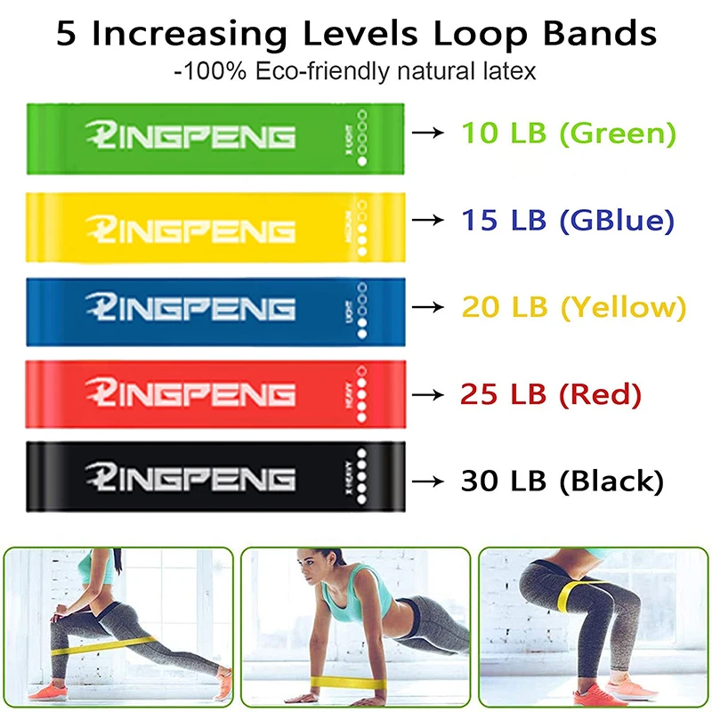 250 LBS Bandas elásticas de Ejercicio con Asas para Entrenamiento de  Resistencia Bandas Elasticas Musculacion Set Látex Gomas Yoga Pilates  Estiramientos Gimnasio en Casa Glúteos Ejercicios - AliExpress