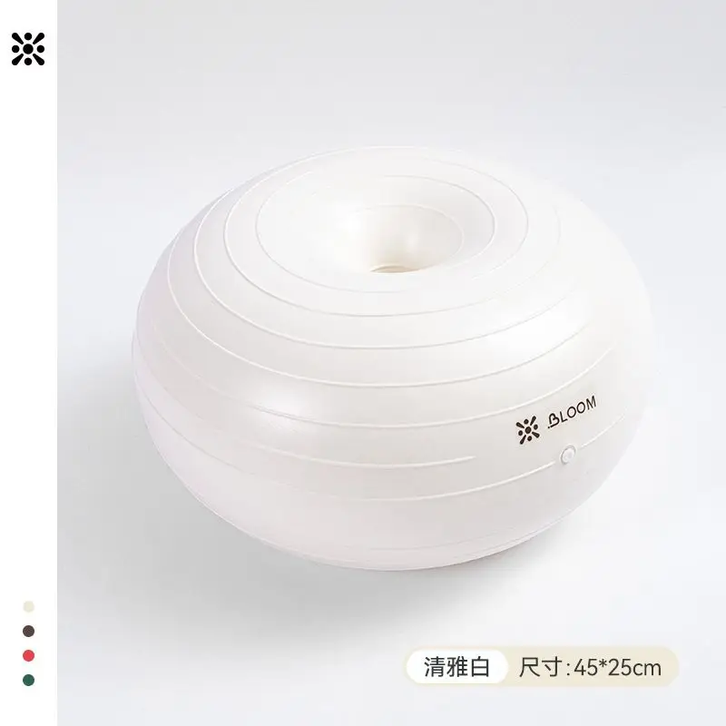 Donut Yoga Ball Thickened Explosion-proof Sports Postpartum Rehabilitation Training Apple Ball Pilates Fitness