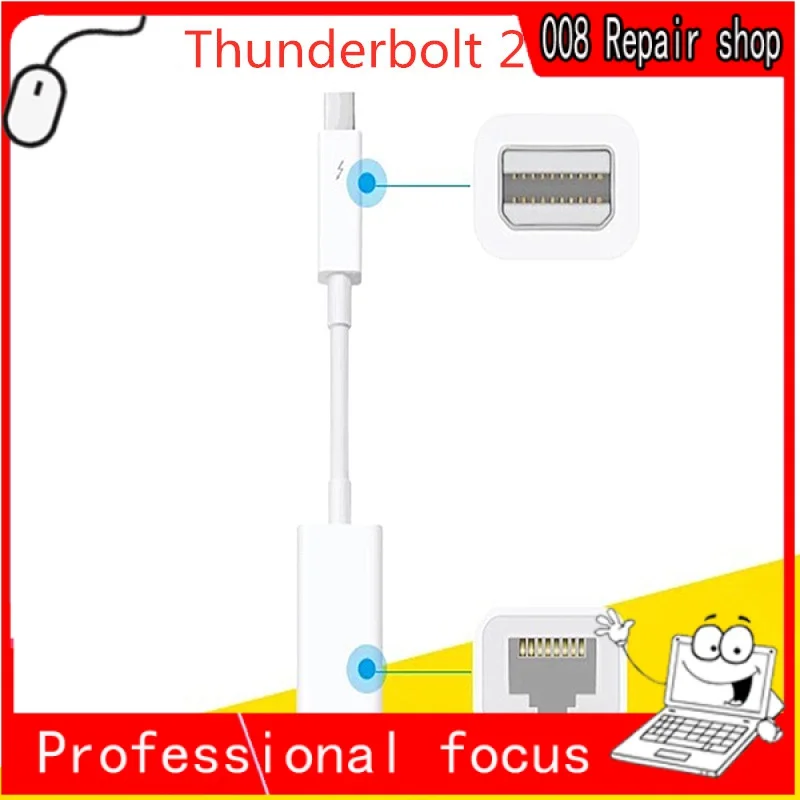 

Thunderbolt 2 Gigabit Ethernet Converter Apple Lightning Port Converter RJ45 Wire Converter A1433