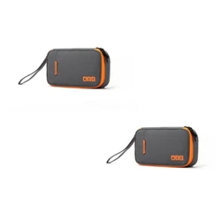 Portable Waterproof Travel Cable Organizer Bag for Electronics and Accessories (2pcs Grey)