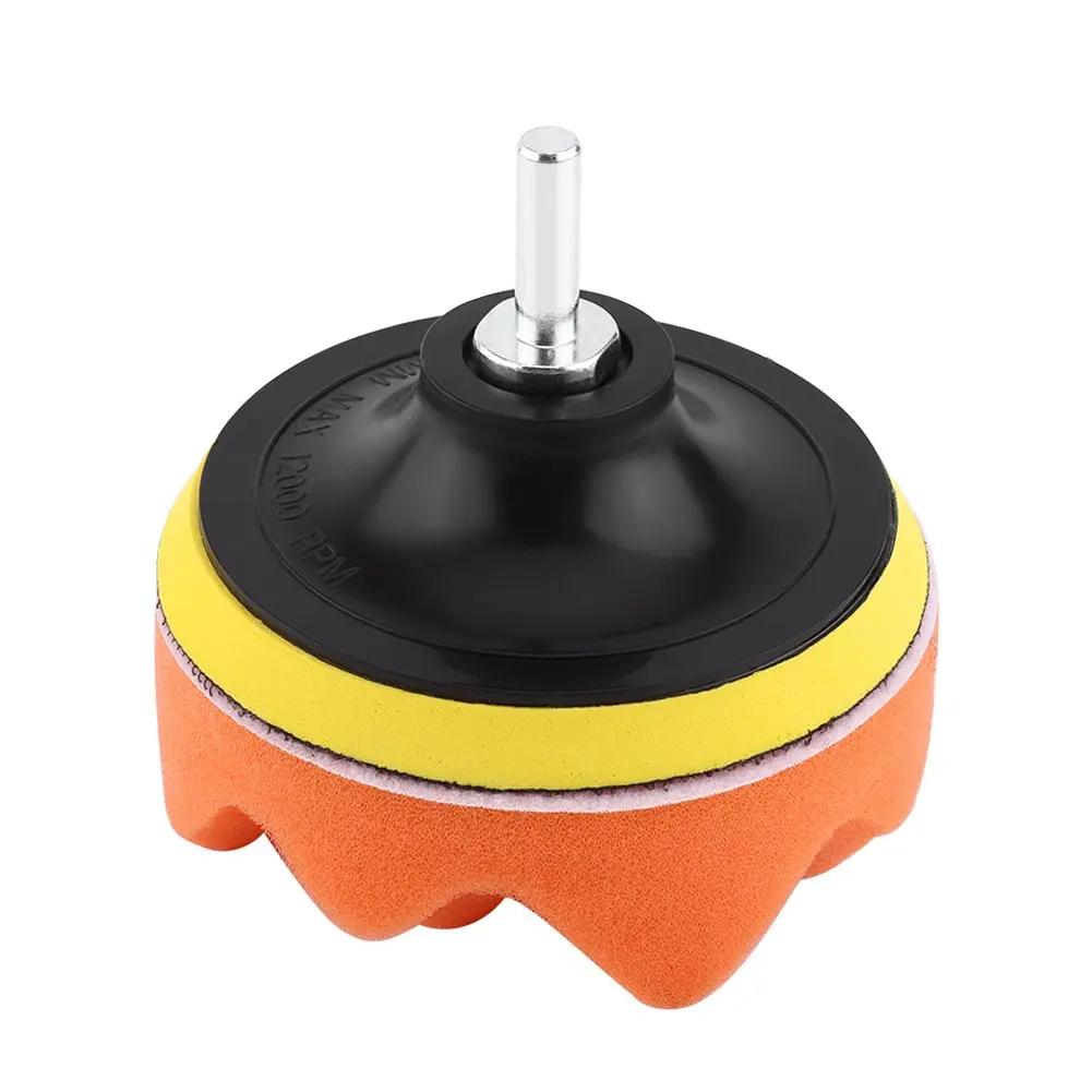 5Pcs 4 Inch Car Polishing Pad Kit For Car Polisher M10 Drill Adapter Backing Plate Sponge and Woolen Waxing Pad car polishing pad,car polisher,car polish pad,polishing sponge set