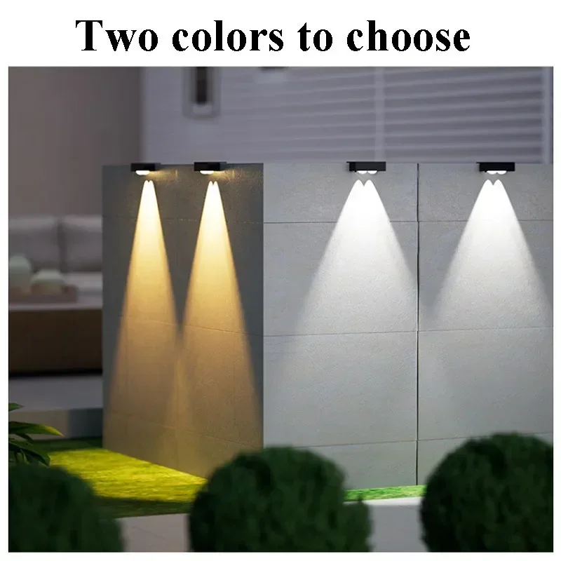 Outdoor Solar Fence Lights LED Solar Step Lights Waterproof for Gardens Paths Villas Walls Railings Lighting Decoration led wall lamp solar light solar led light