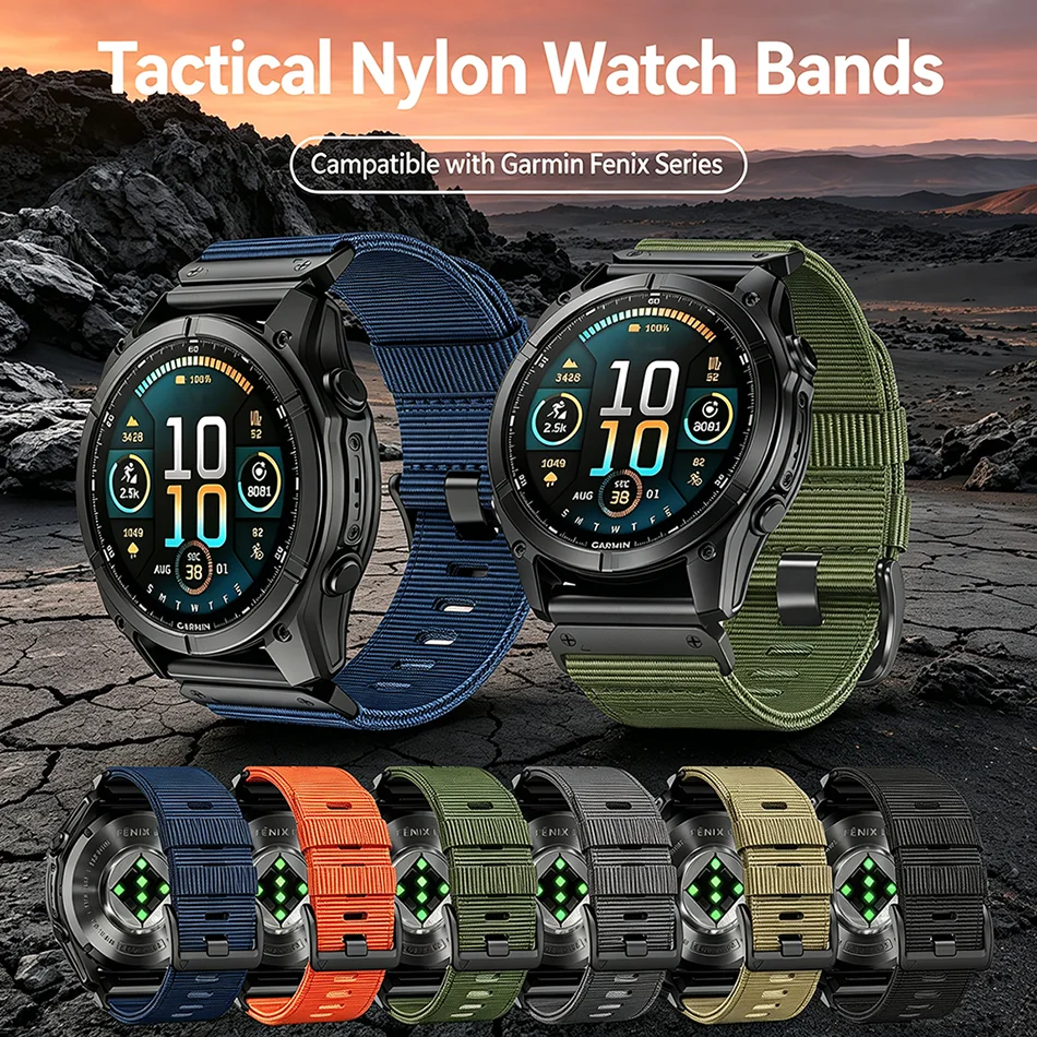 QuickFit Nylon Strap in 26mm/22mm - Premium Watch Bracelet
