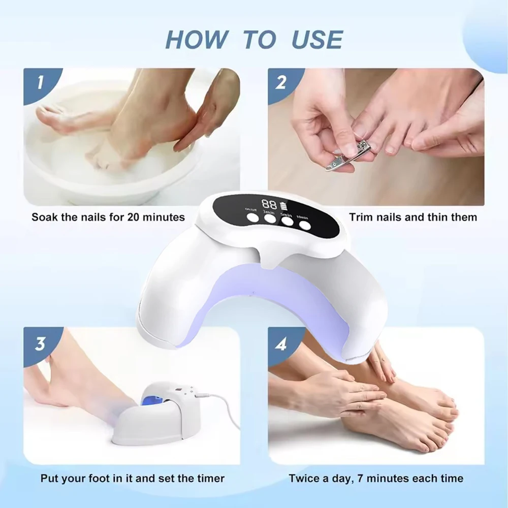 Nail Fungus Laser Treatment Device Fingernail Fungus Treat Onychomycosis Therapy Effectively Remove Onychomycosis Grow Toe Nail