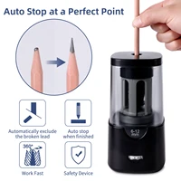 6-12mm Stendent Automatic Electric Pencil Sharpener Mechanical Bulk Usb for Kid School & Office Supplies with Spiral Tool Holder 5