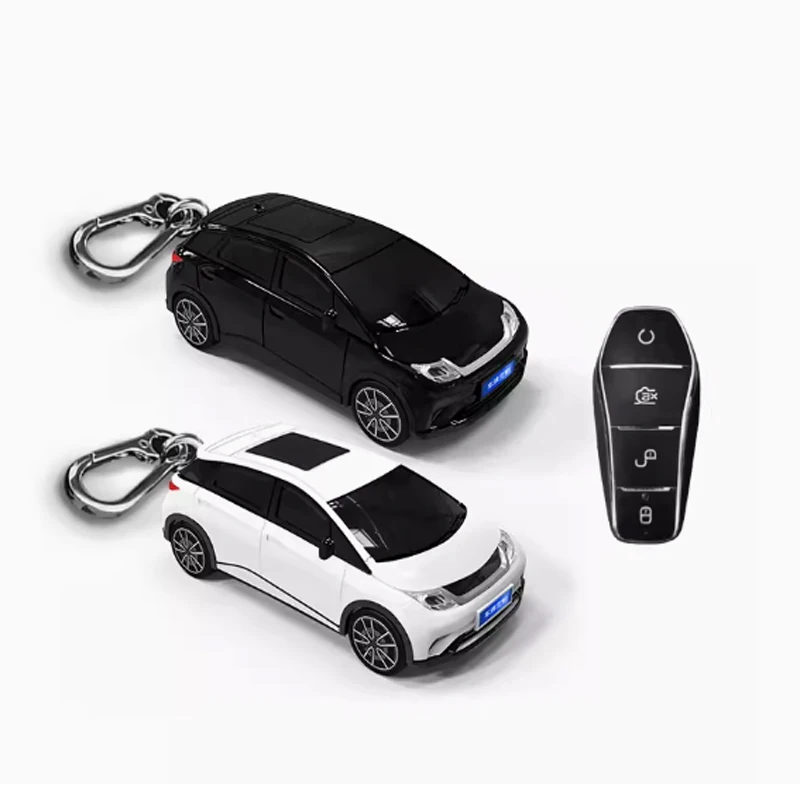 2024 Automodell für BYD Atto 3 Han EV 600 Yuan Dolphin E2 Song PRO Max Tang DM 2018 Qin PLUS 4-Tasten-Fernbedienungs-Autoschlüsseletui – Detail 1
