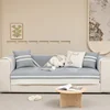 2025 New Cream Style Color Matching Skirt Sofa Cushion for All Seasons Universal Cover Cloth Towel 3