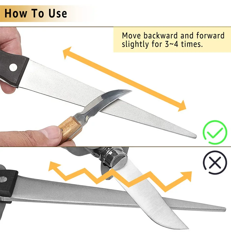 주방 나이프 숫돌, 그릿 400  다이아몬드 숫돌, 스틸 23.5/27cm 숫돌, 주방 연삭 도구, 나이프 가위 호닝