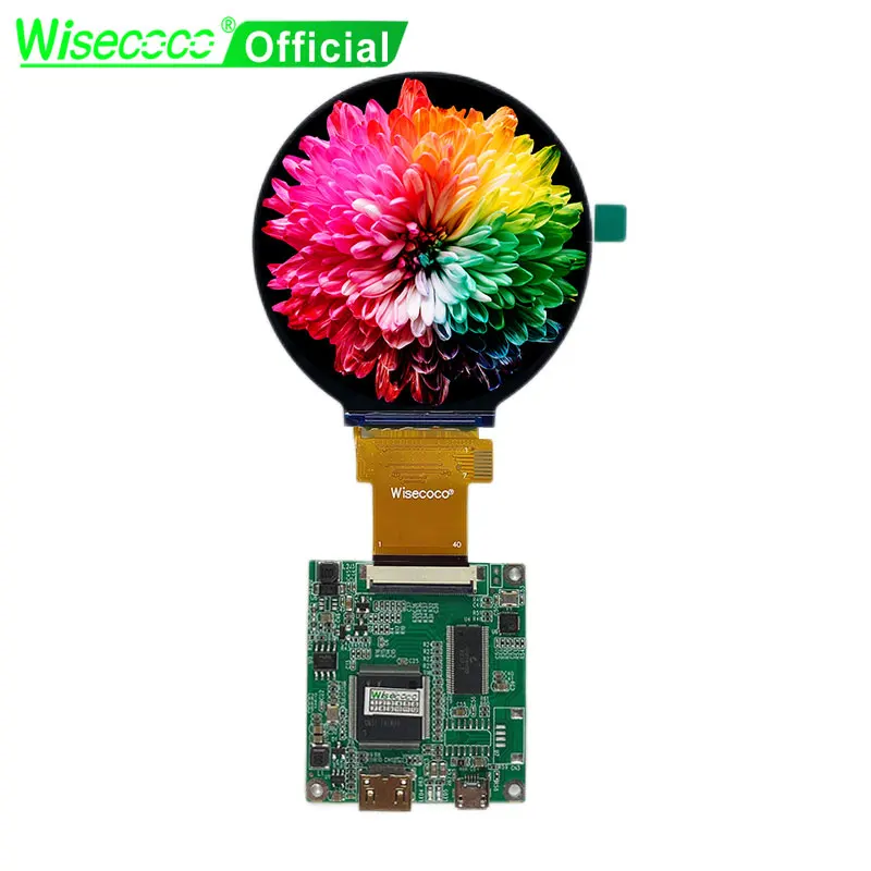 Wisecoco 2.8インチラウンドディスプレイ480x480 rgb ips LCD