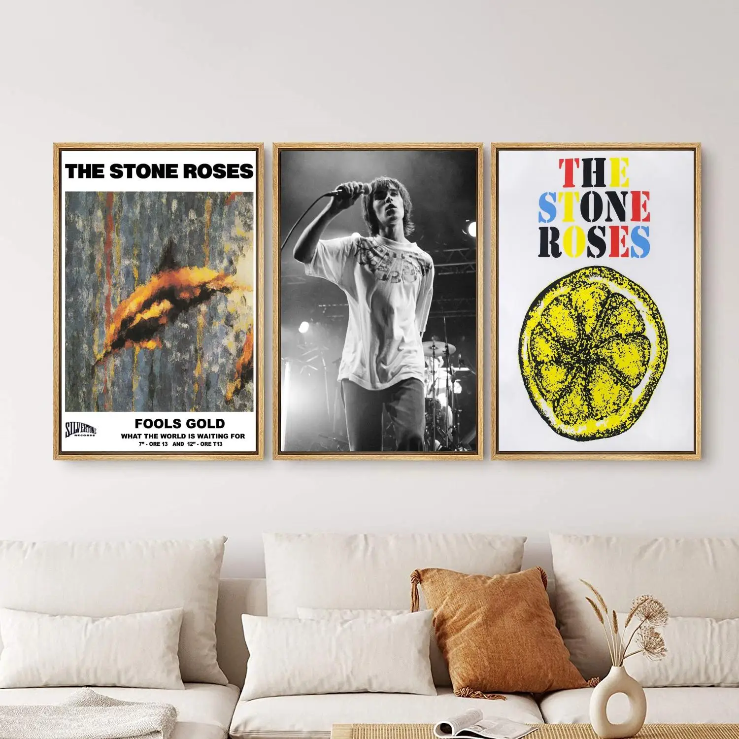 

The Stone Roses Poster Painting 24x36 Wall Art Canvas Posters Personalized Gift Modern Family bedroom Decoration Art Poster