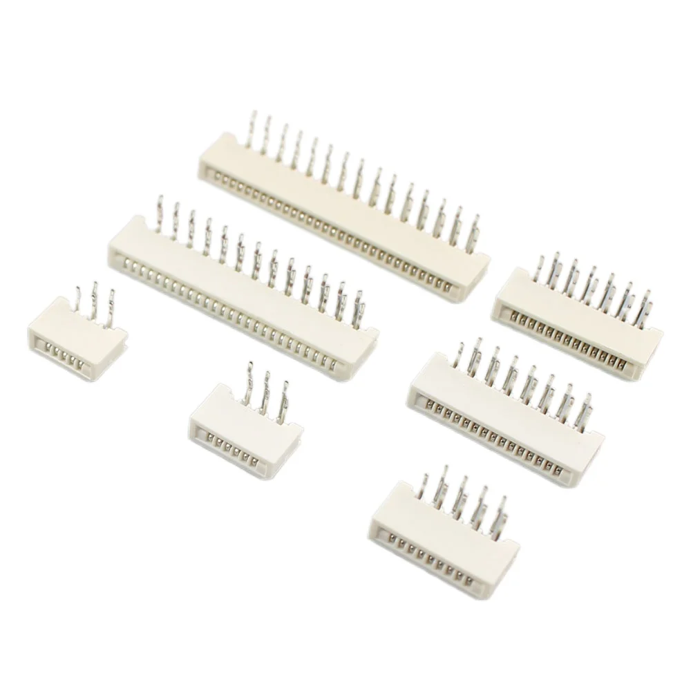 FPC FFC 1mm 1.0mm Pitch 4 5 6 7 8 9 10 11 12 13 14 15 16 18 20 22 24 25 26 28 30 Pin Dual Right Angle Flat Cable Connector 1