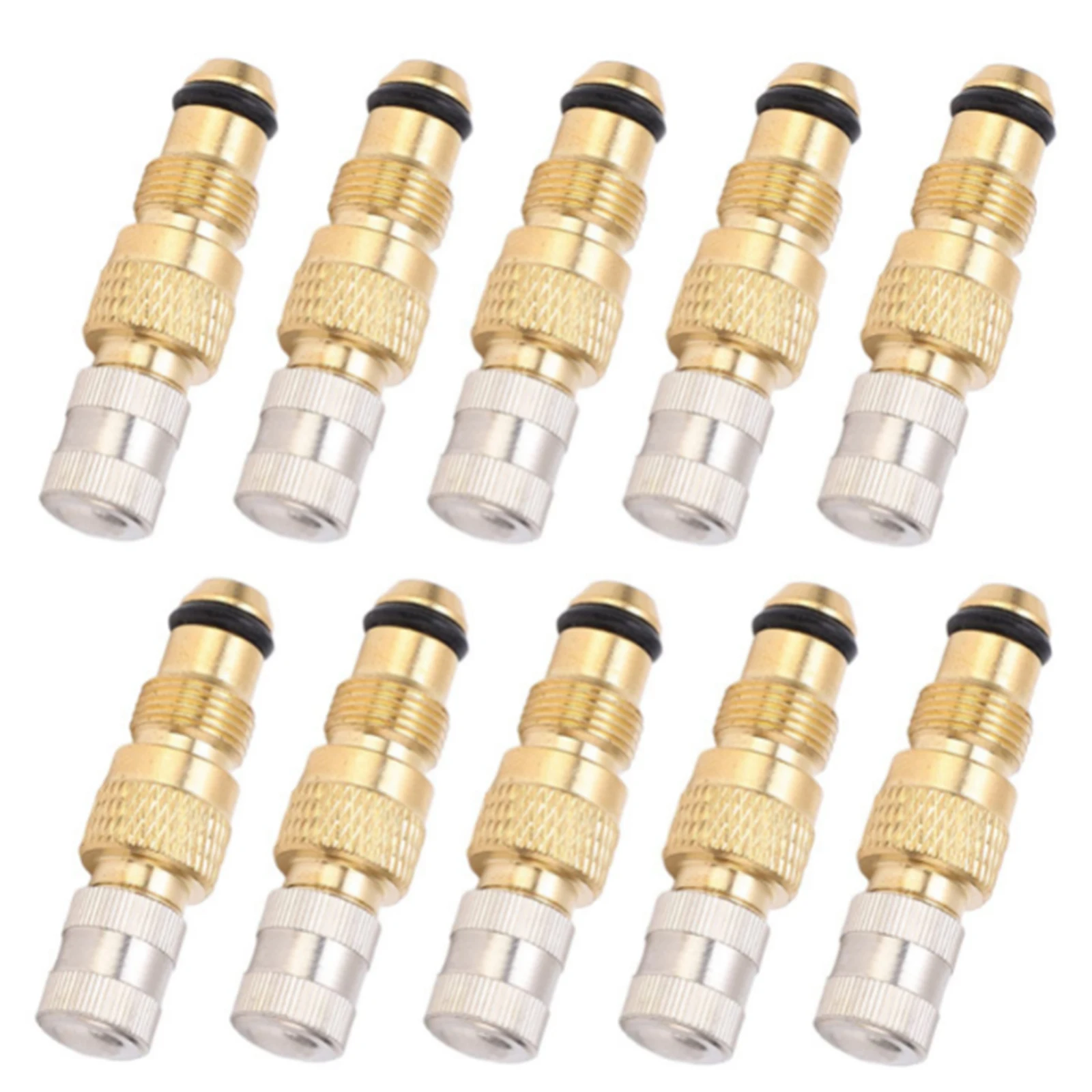 10Pcs 트랙터 공기 액체 밸브 황동 타이어 밸브 줄기 세트 TR618A TR21..