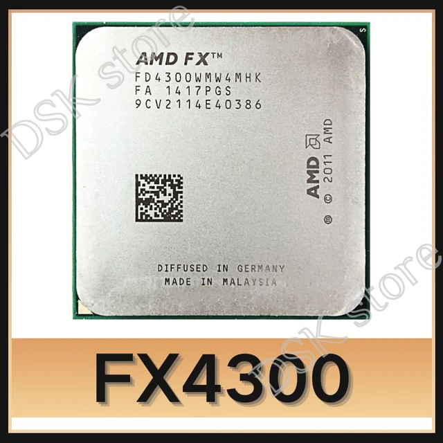AMD FX serisi fx3.8 4300 GHz dört çekirdekli işlemci işlemci FX fdwmw4mhk  95W soket AM3 + - AliExpress