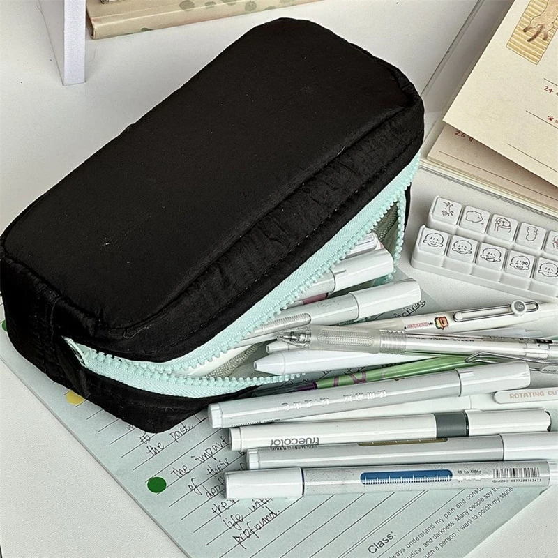 Astuccio per matite Ins, astuccio scolastico carino, astuccio portatile Kawaii, borsa per penne, custodia per penne, 필통 - immagine 5