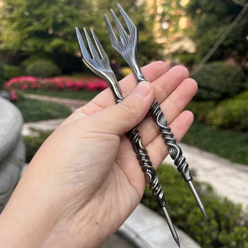 Bronze/Silver Shisha Hookah Tobacco Fork and Accessories